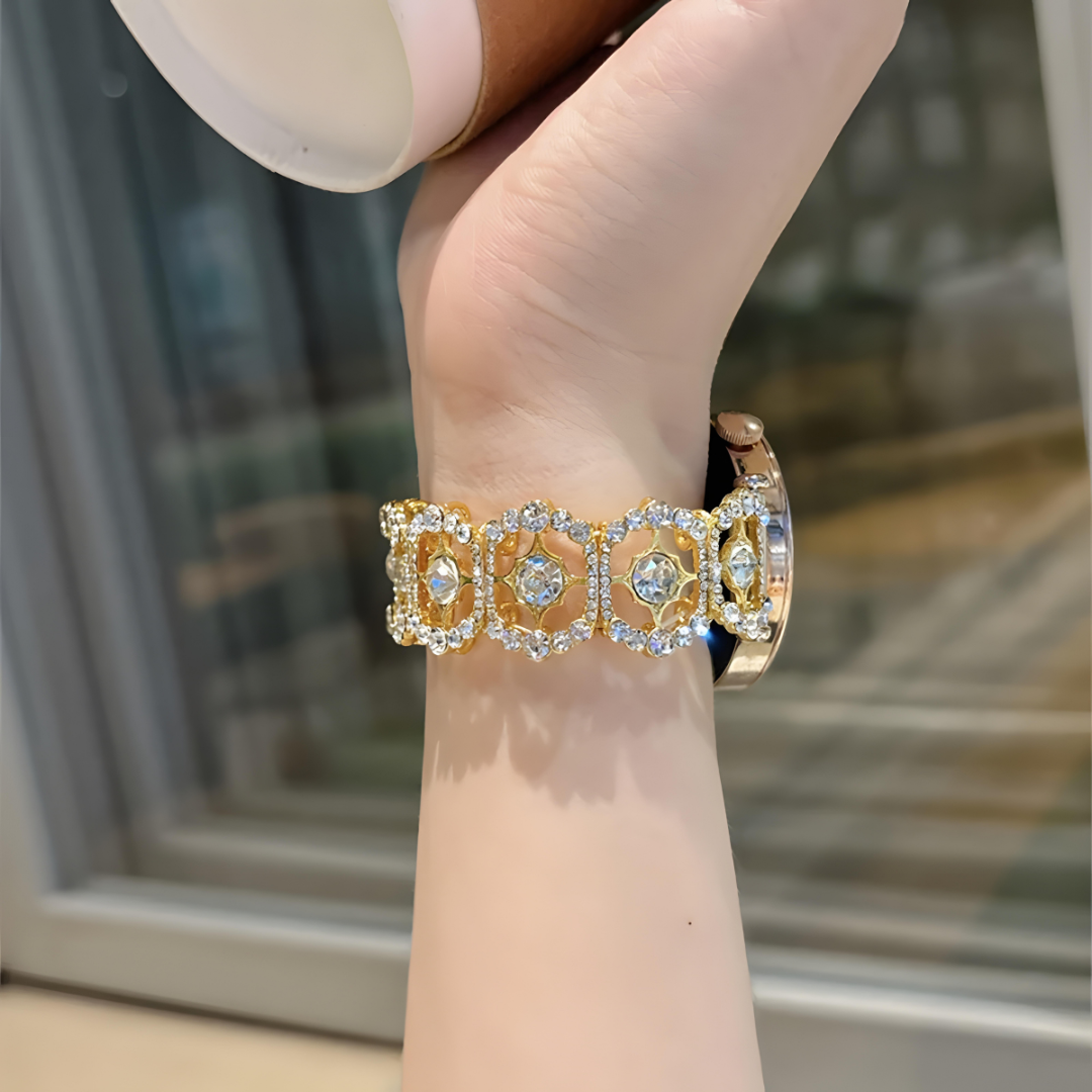 Crystal Rosette Galaxy Watch Band
