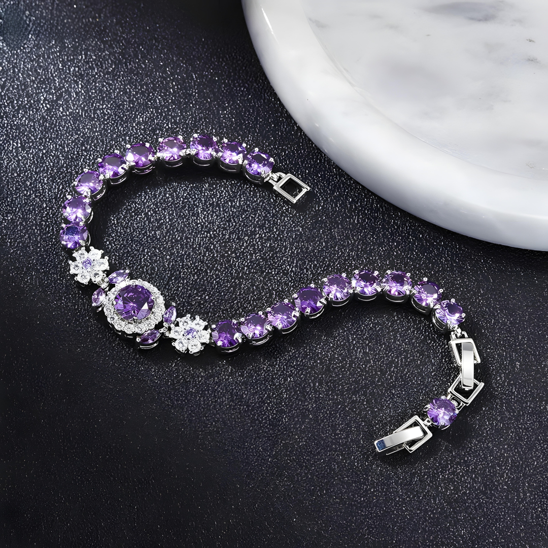 Vivienne Crystal Halo Bracelet