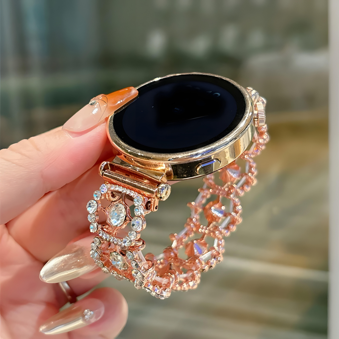 Crystal Rosette Galaxy Watch Band