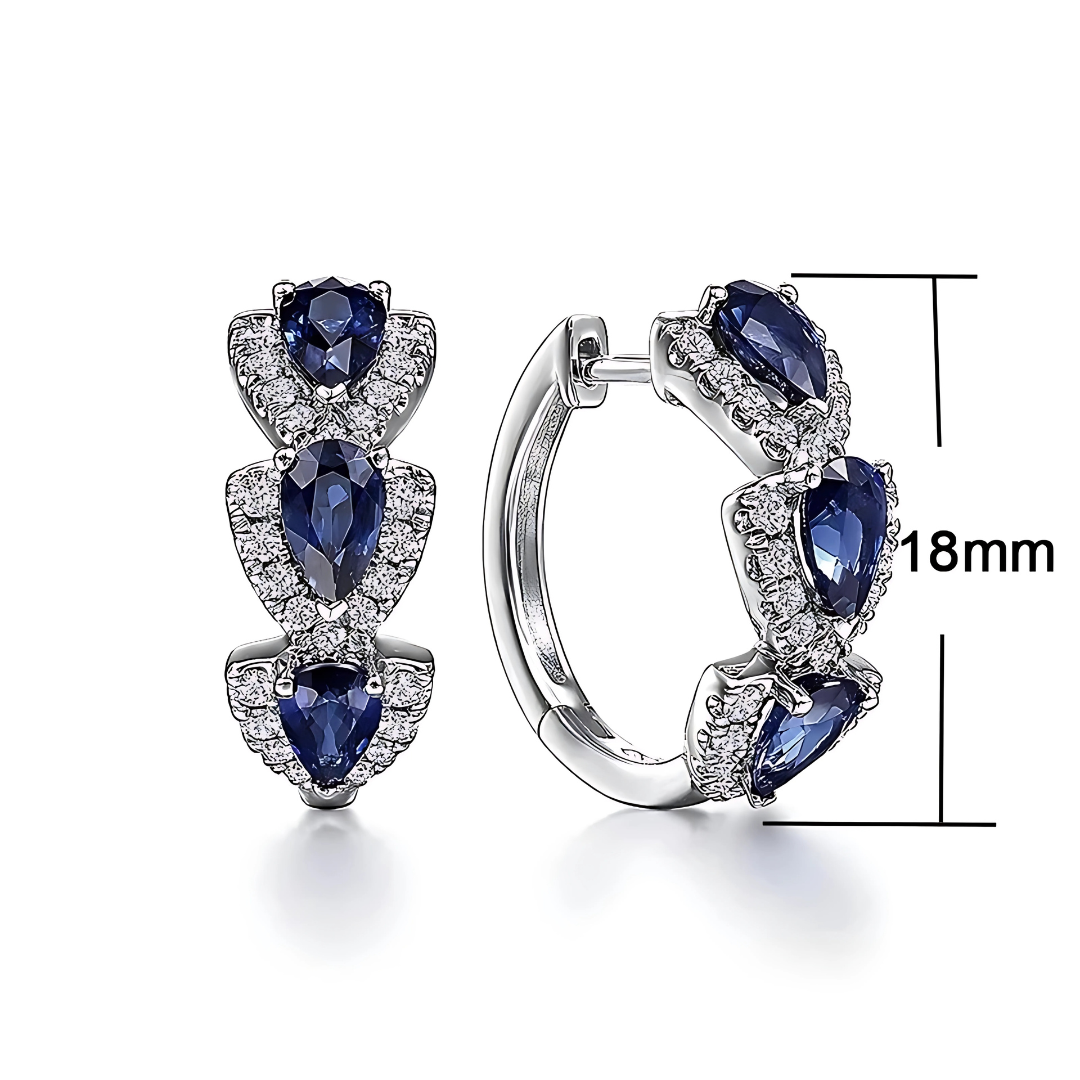 Teardrop Halo Hoops