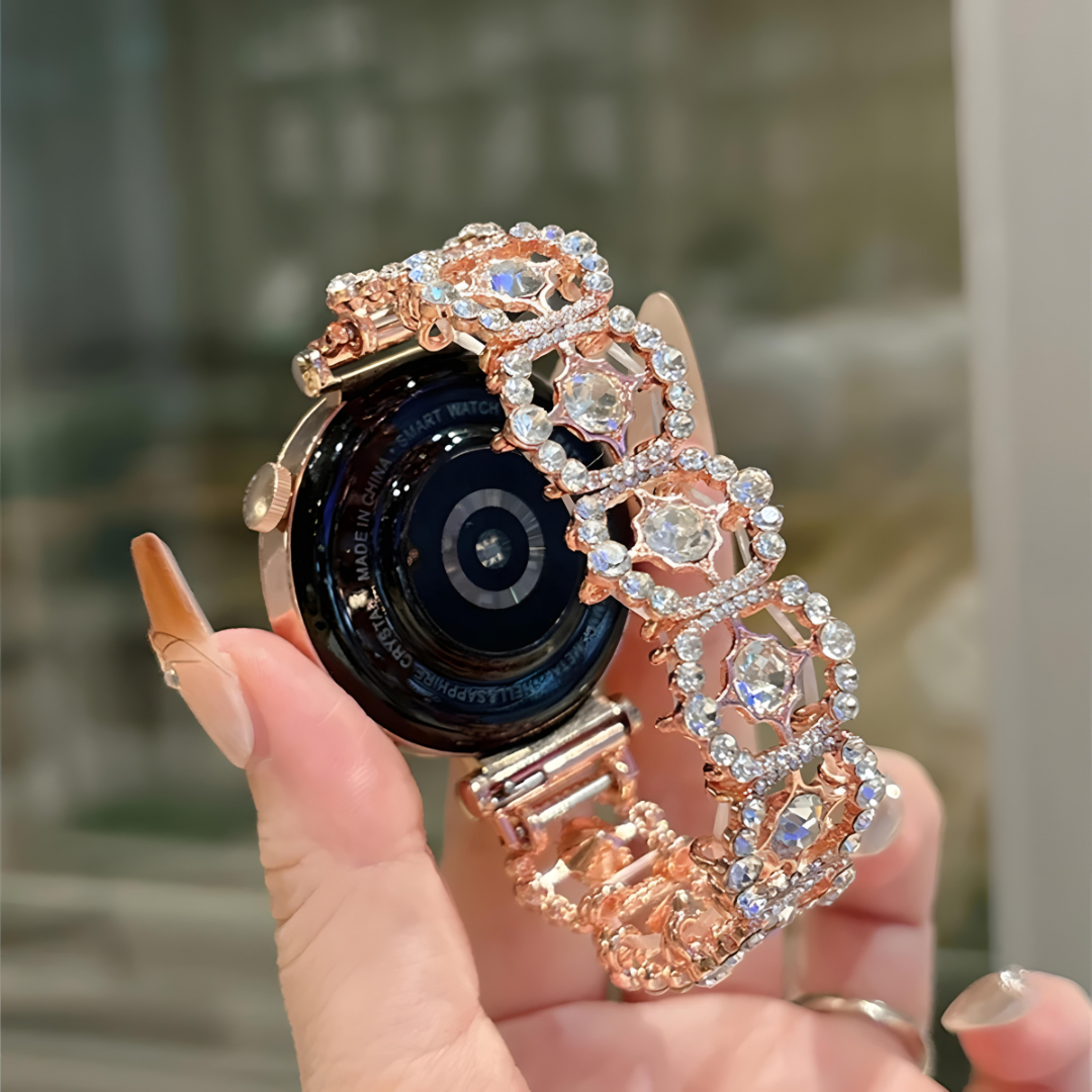 Crystal Rosette Galaxy Watch Band