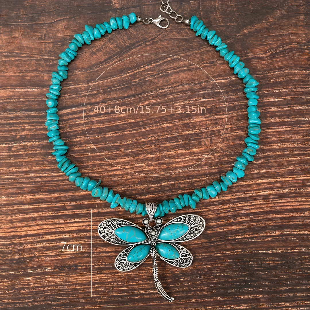 Handcrafted Dragonfly Pendant Necklace
