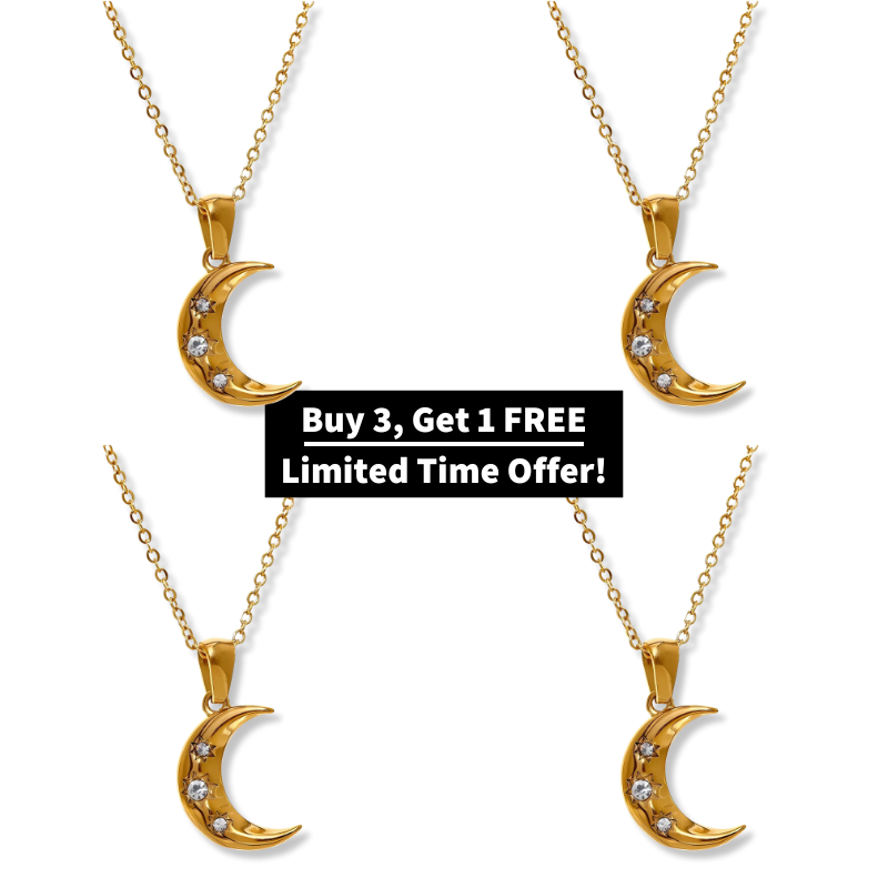 Celestial Dreams Crescent Moon Necklace