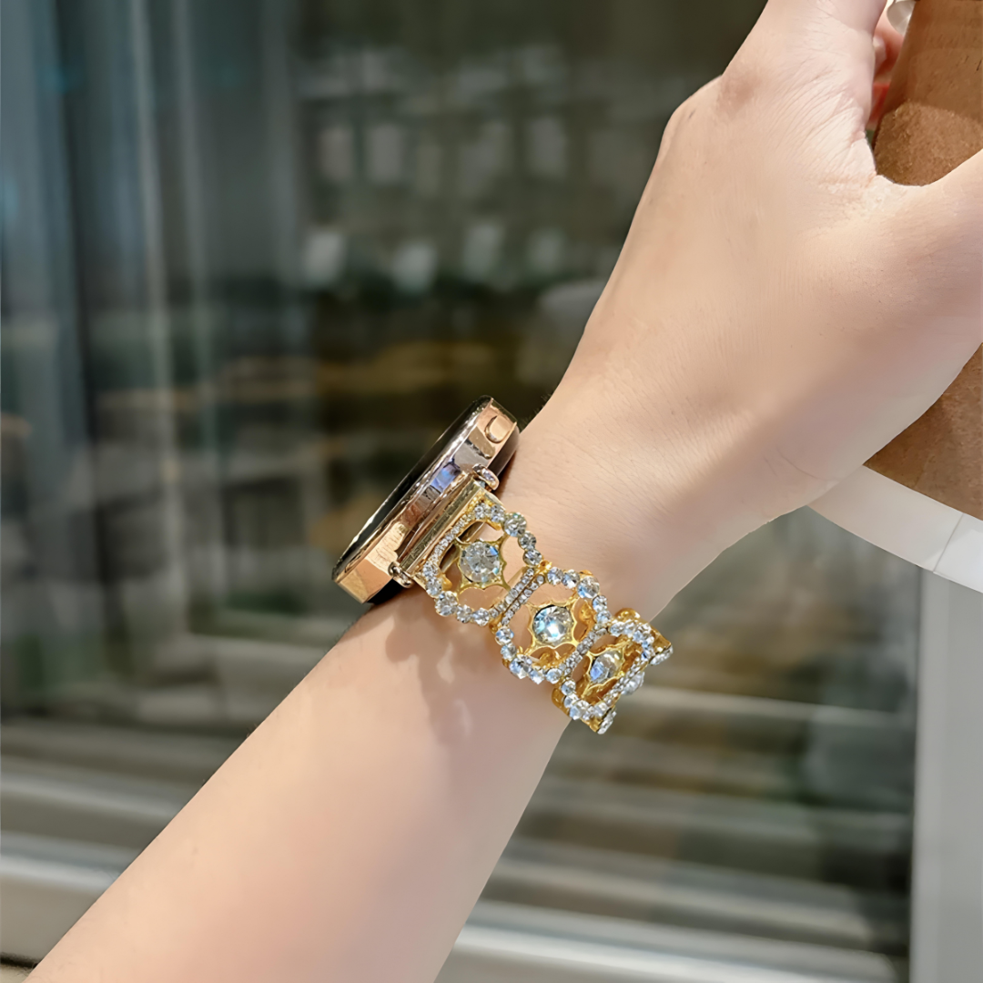 Crystal Rosette Galaxy Watch Band