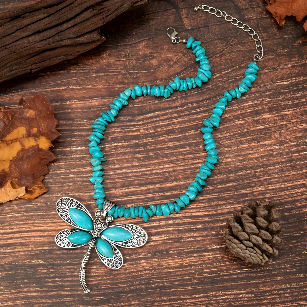 Handcrafted Dragonfly Pendant Necklace
