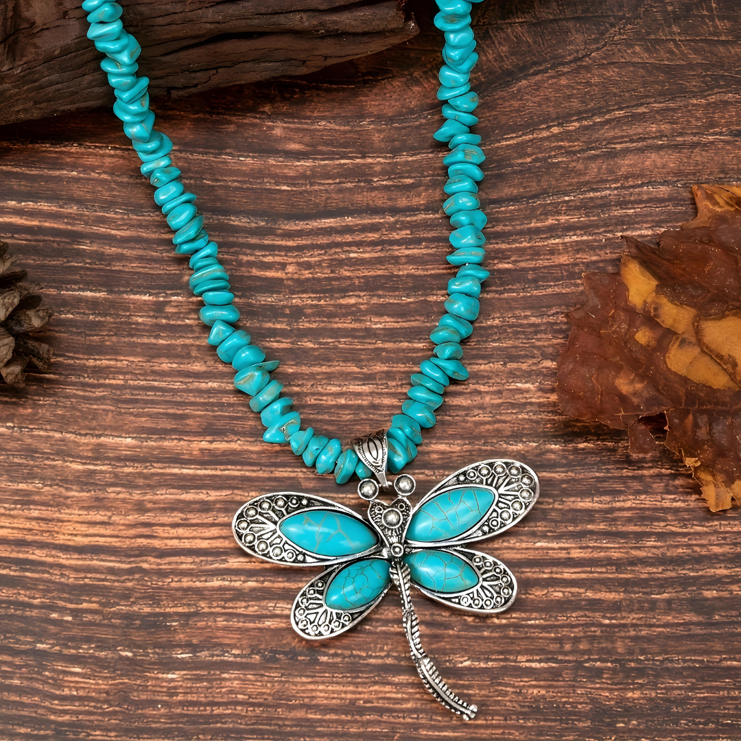 Handcrafted Dragonfly Pendant Necklace