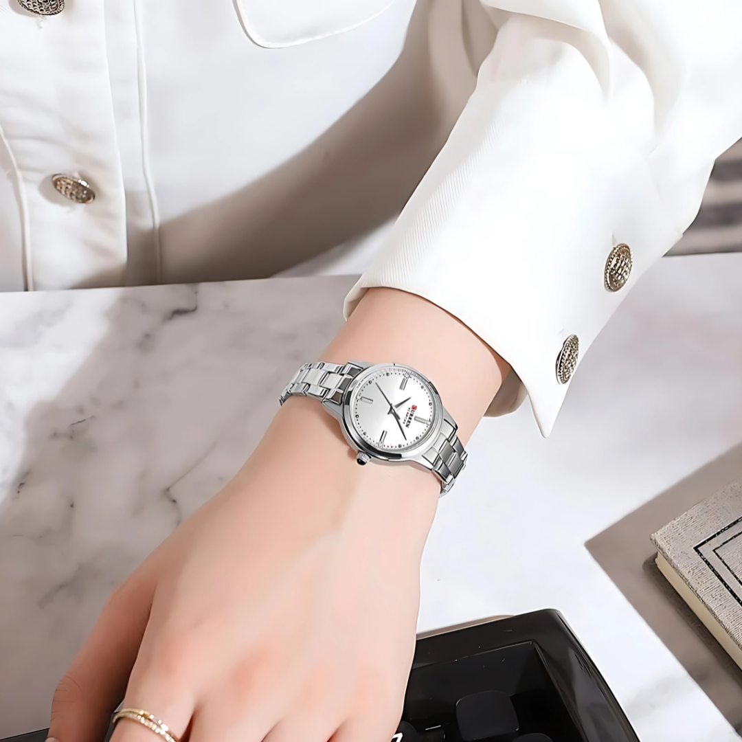 Geneva Classic Crystal Accent Watch