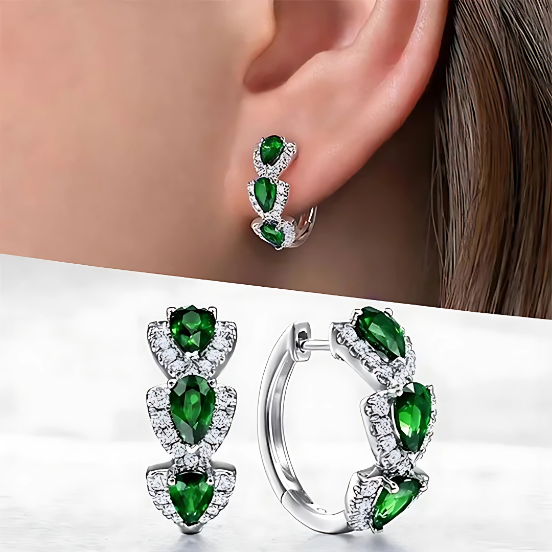 Teardrop Halo Hoops