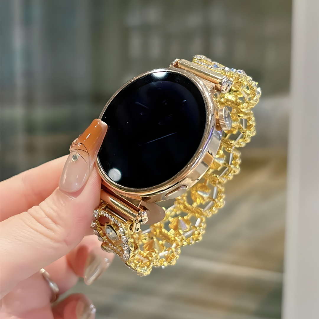 Crystal Rosette Galaxy Watch Band