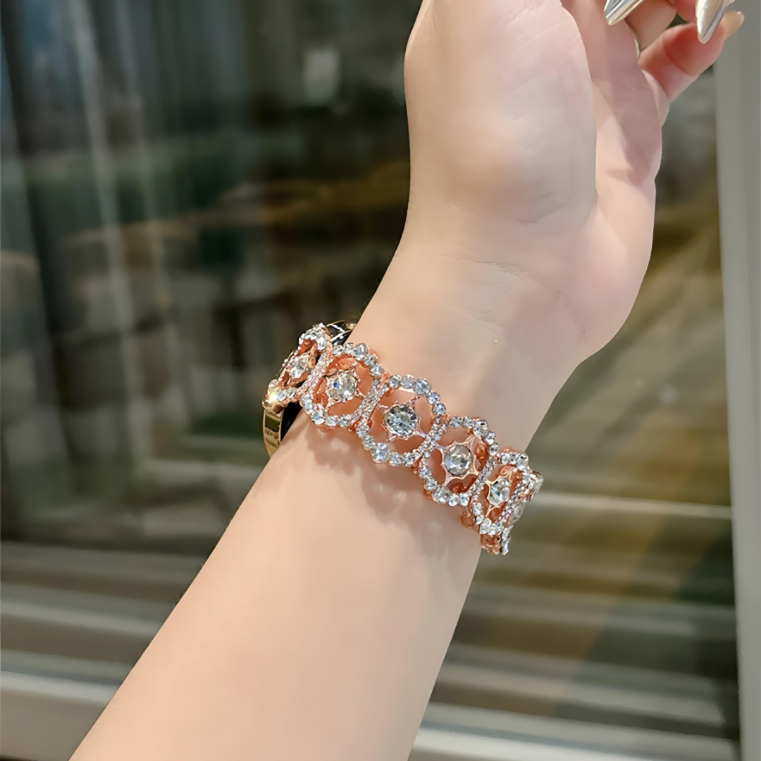 Crystal Rosette Galaxy Watch Band