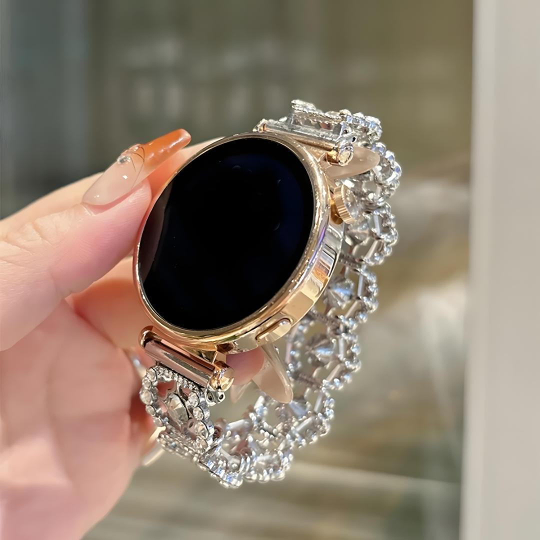 Crystal Rosette Galaxy Watch Band