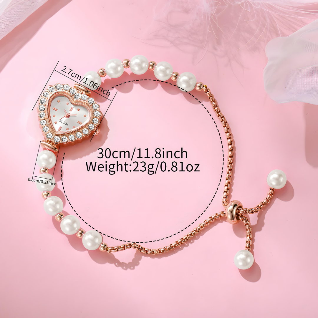 Sweetheart Moments Pearl & Crystal Watch