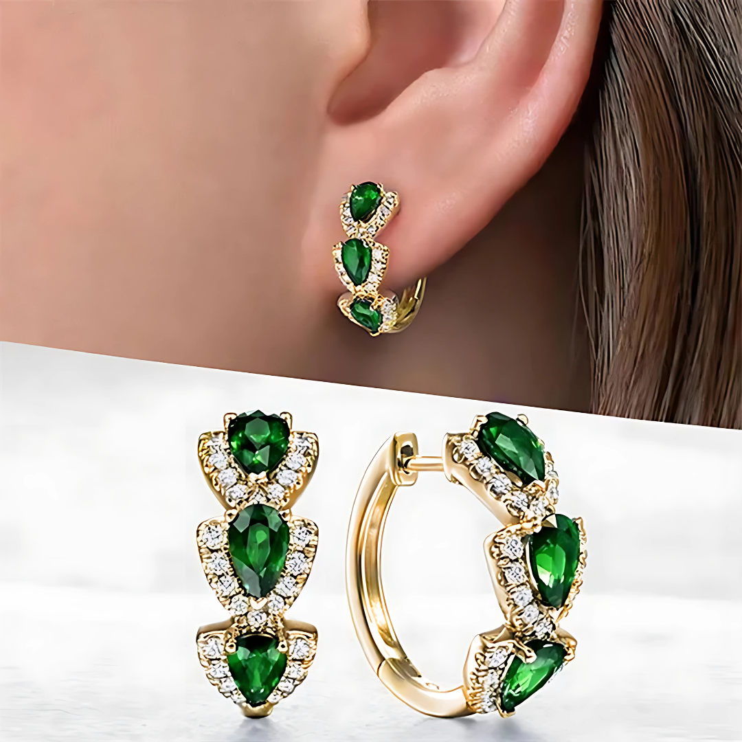 Teardrop Halo Hoops
