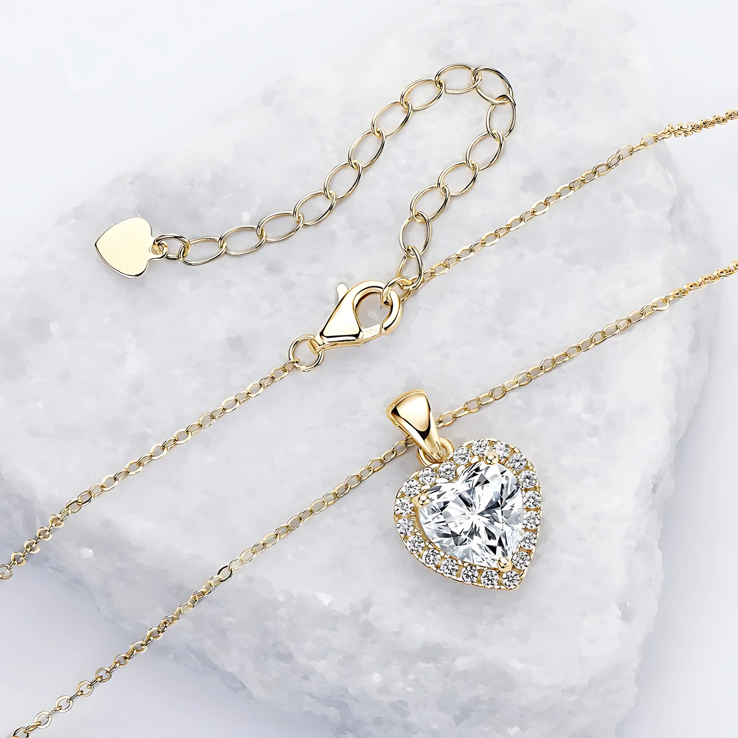 Valentina Heart Moissanite Necklace