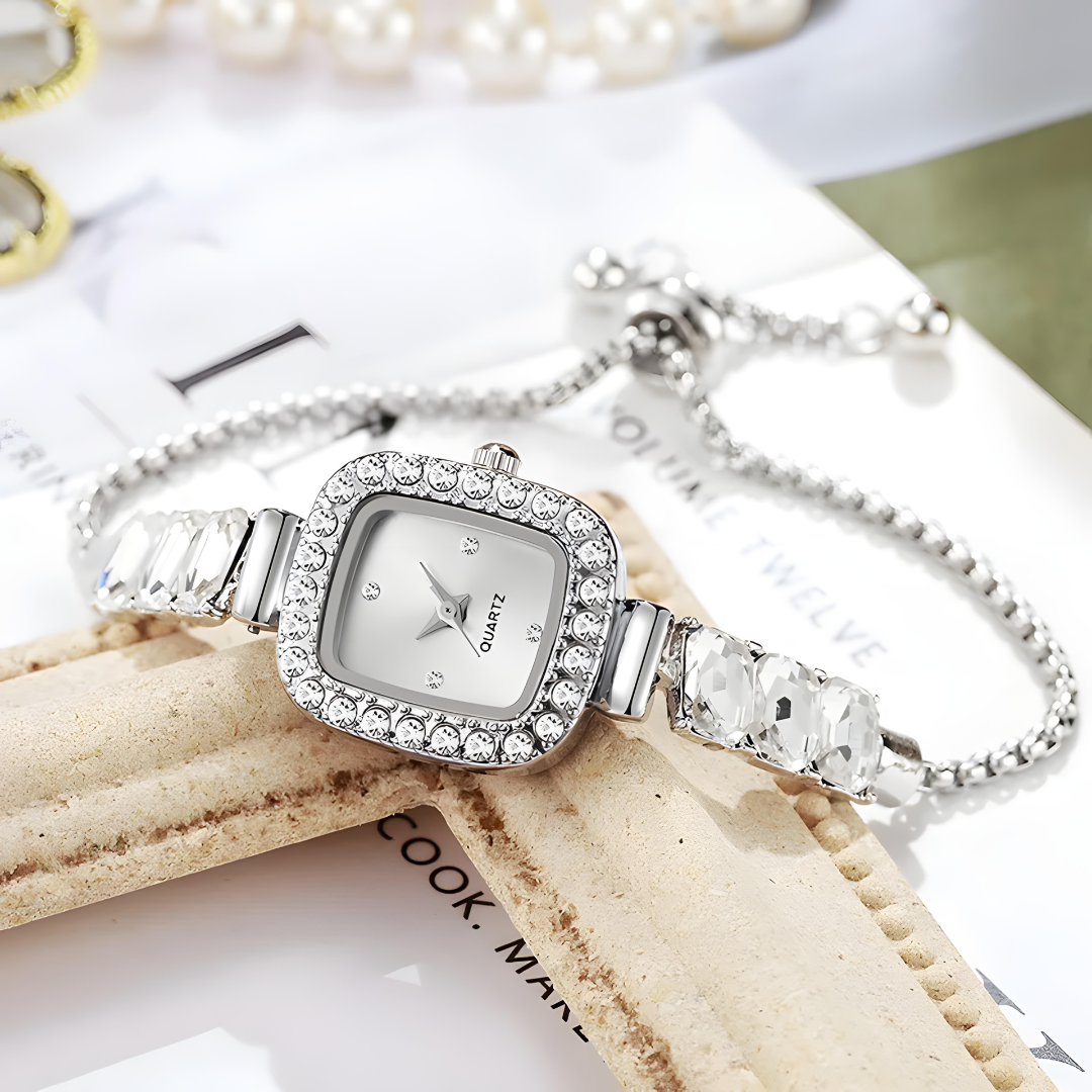 Brilliant Reflections Crystal Bracelet Watch