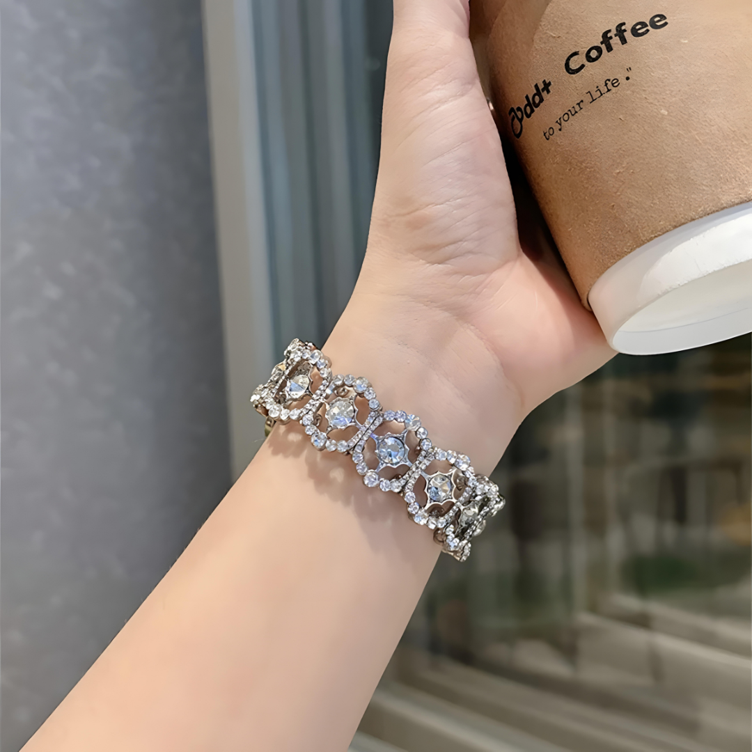 Crystal Rosette Galaxy Watch Band