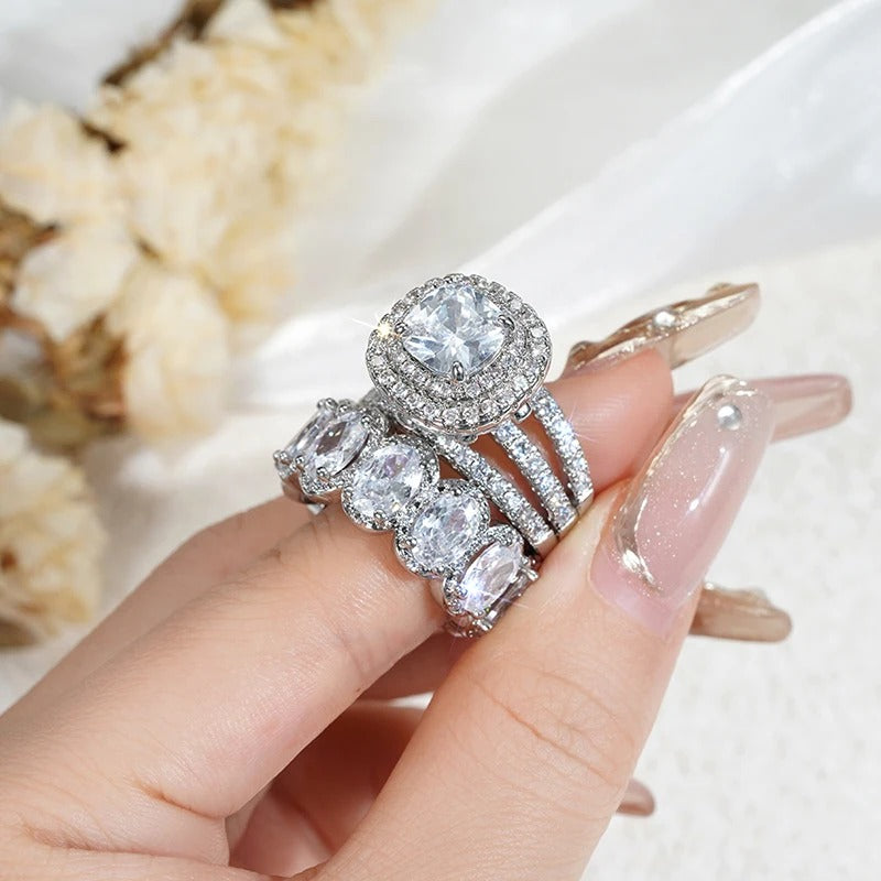 Legacy Heirloom Halo Ring Set