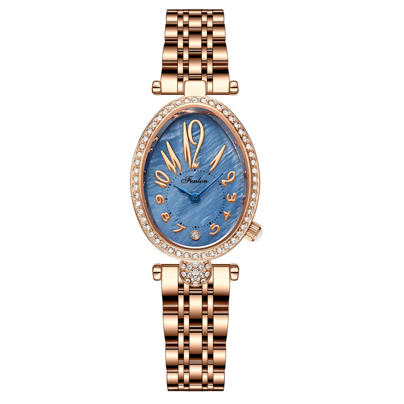Valentina Rose Gold Script Watch