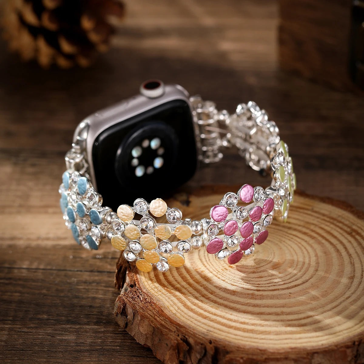 Crystal Cascade Apple Watch Band