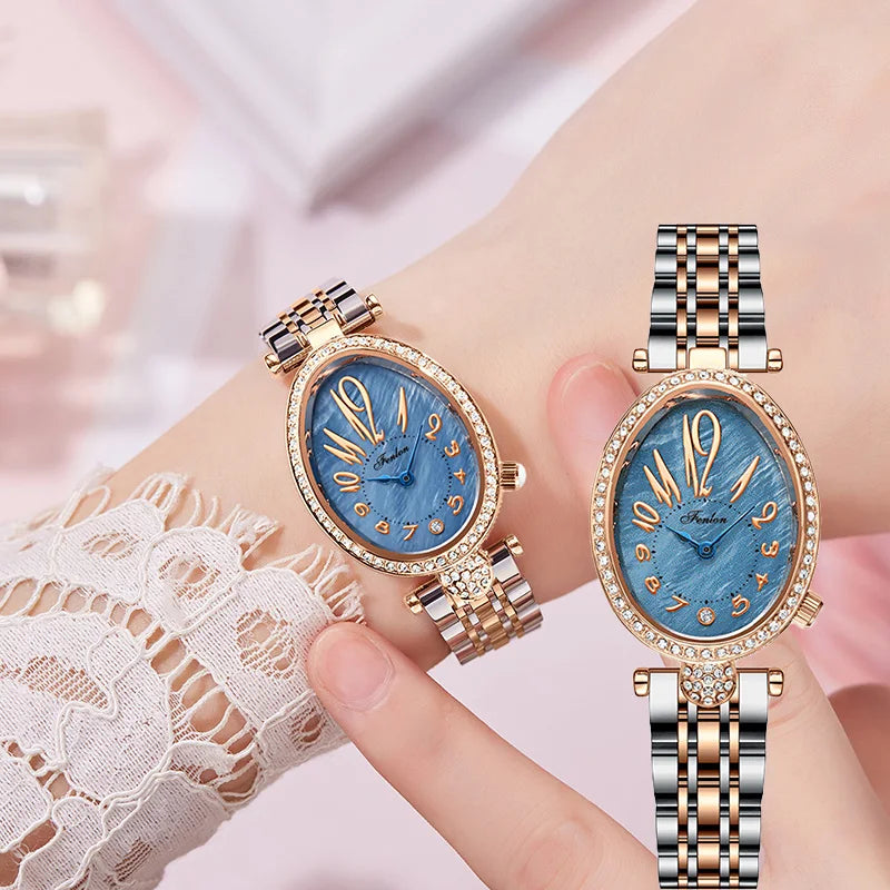 Valentina Rose Gold Script Watch