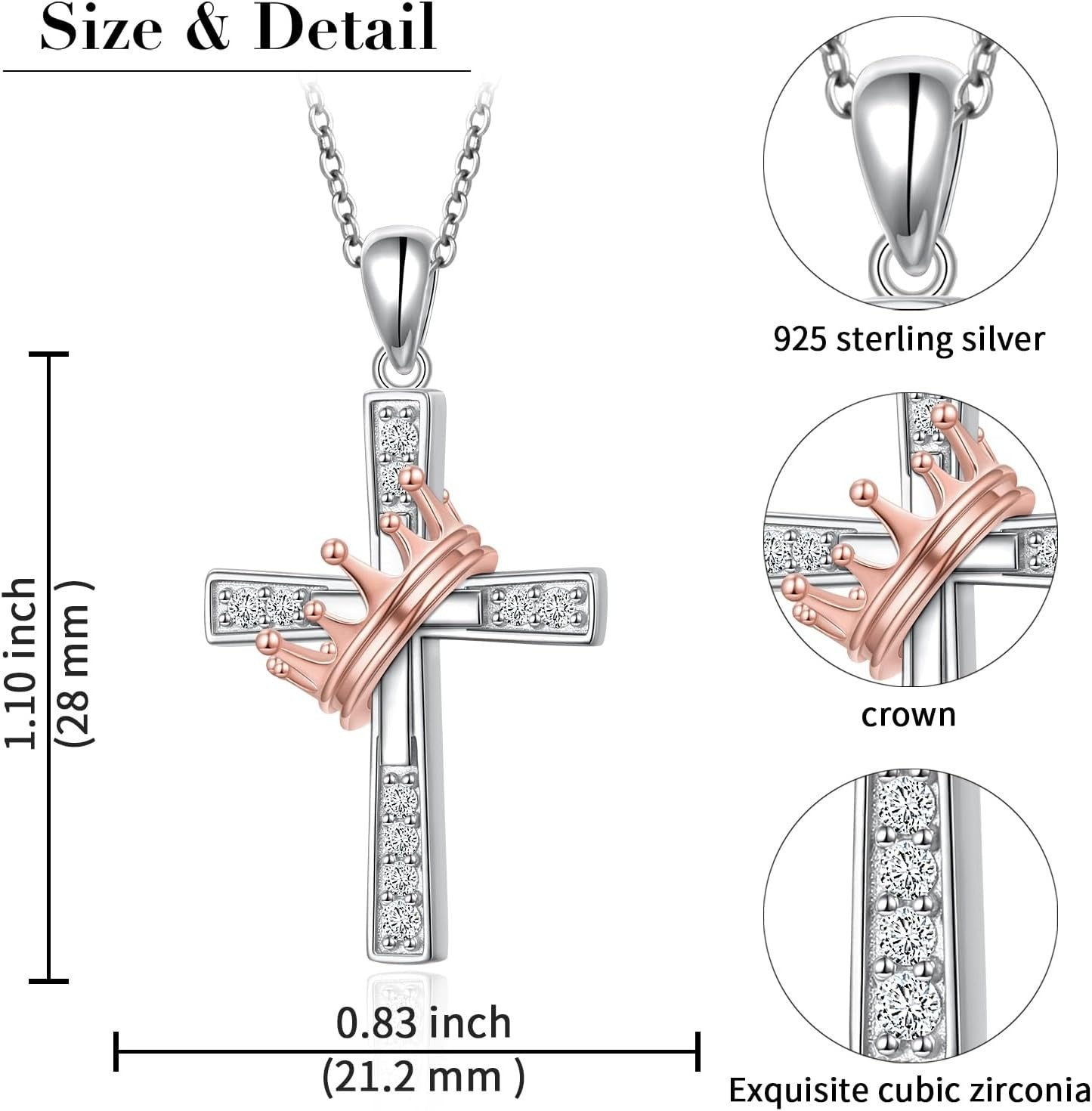 Faith Pendant Necklace | 925 Sterling Silver