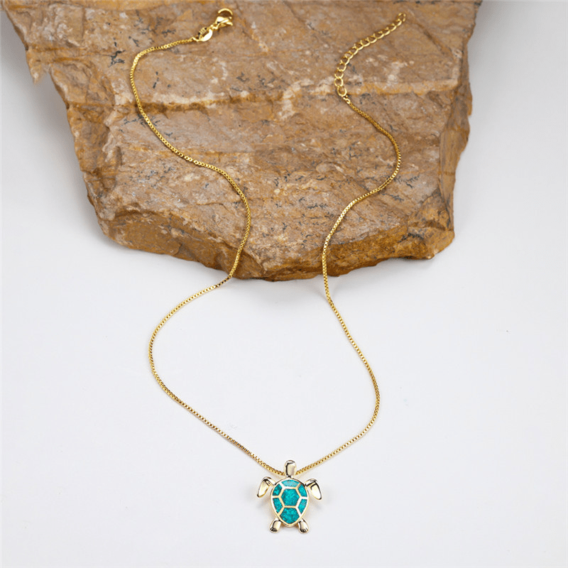 Ocean's Promise Opal Turtle Necklace - Dolbrook Jewelers