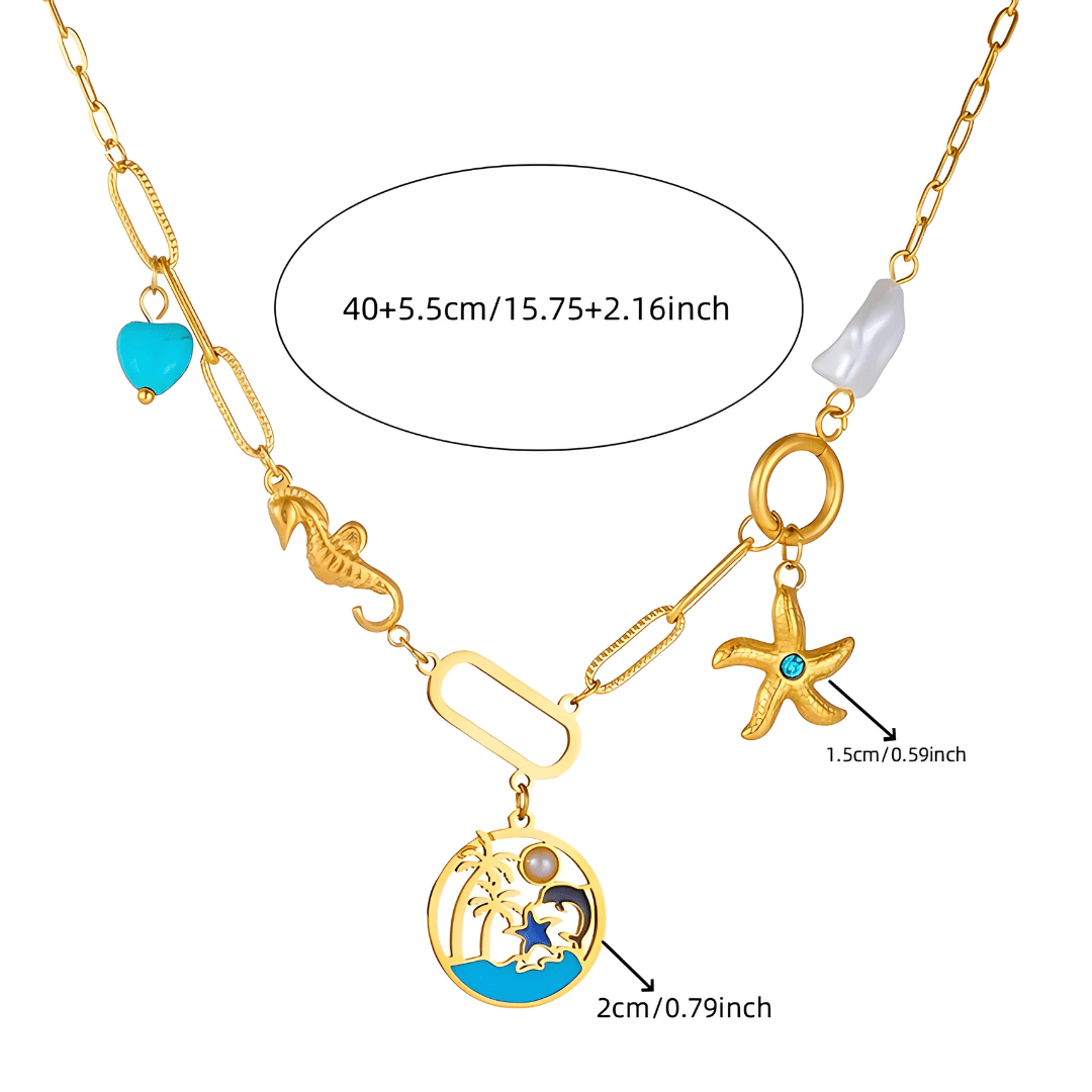 Seaside Story Charm Necklace - Dolbrook Jewelers