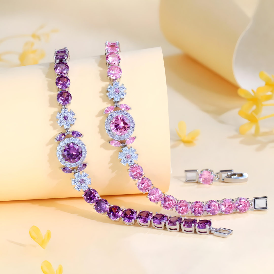Vivienne Crystal Halo Bracelet