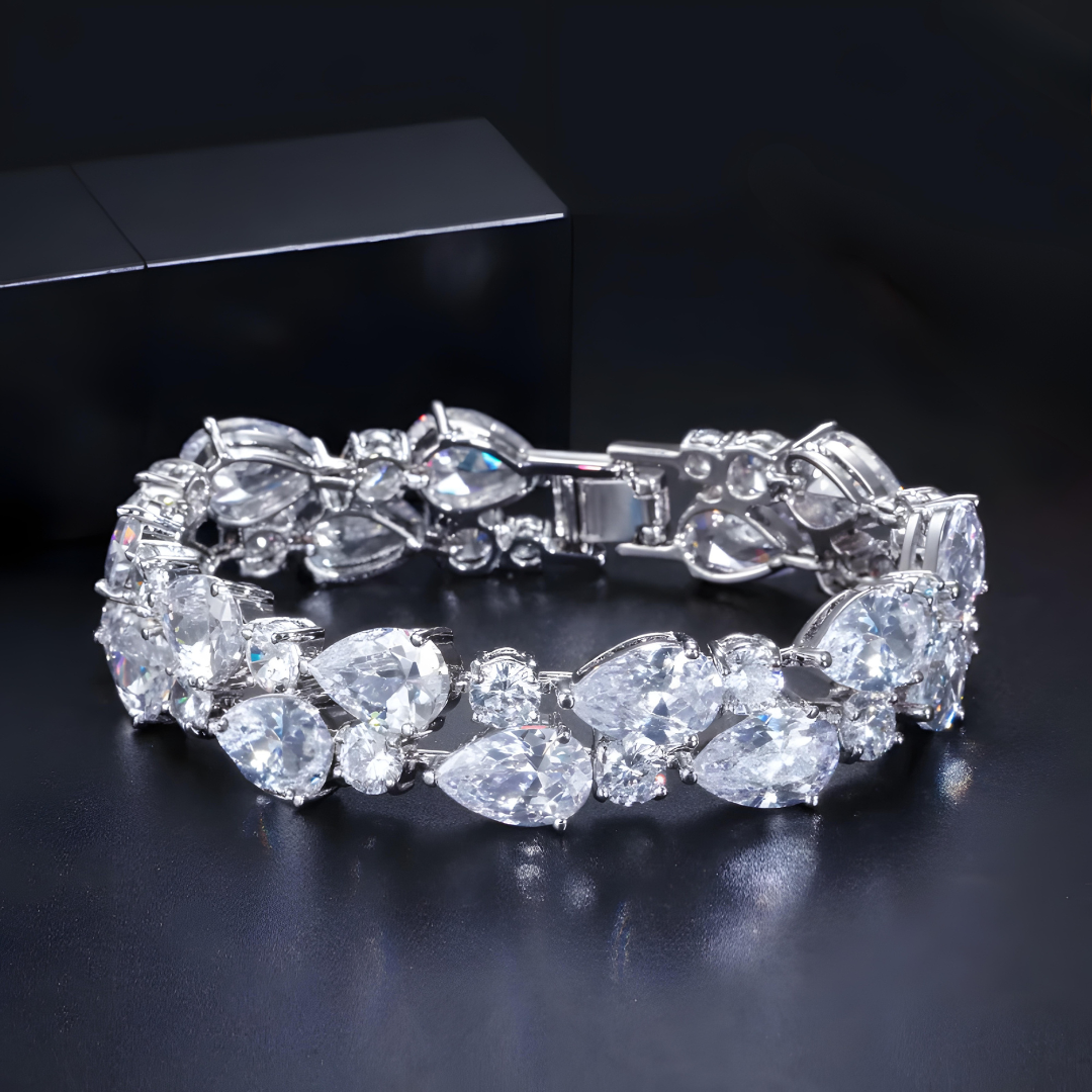 Elisa Teardrop Tennis Bracelet