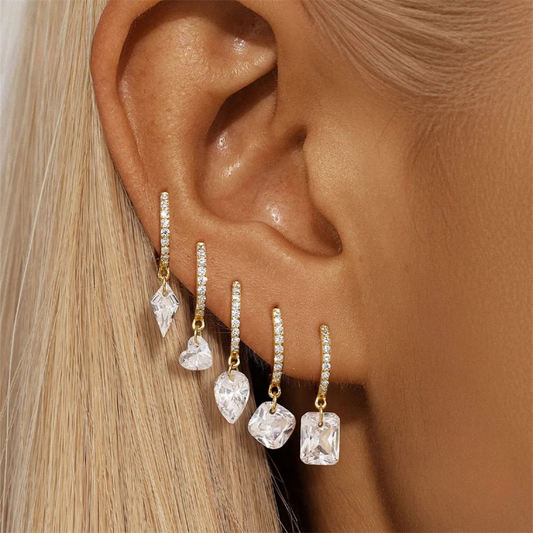 Diana Crown Jewel Hoops