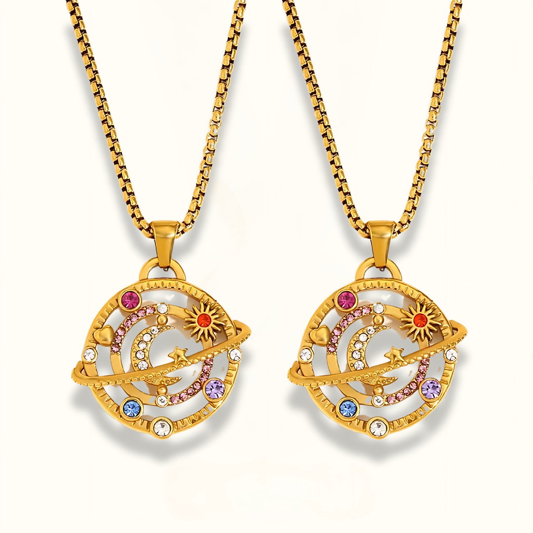 Celestial Layers Pendant Necklace