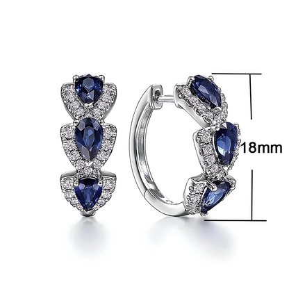 Teardrop Halo Hoops