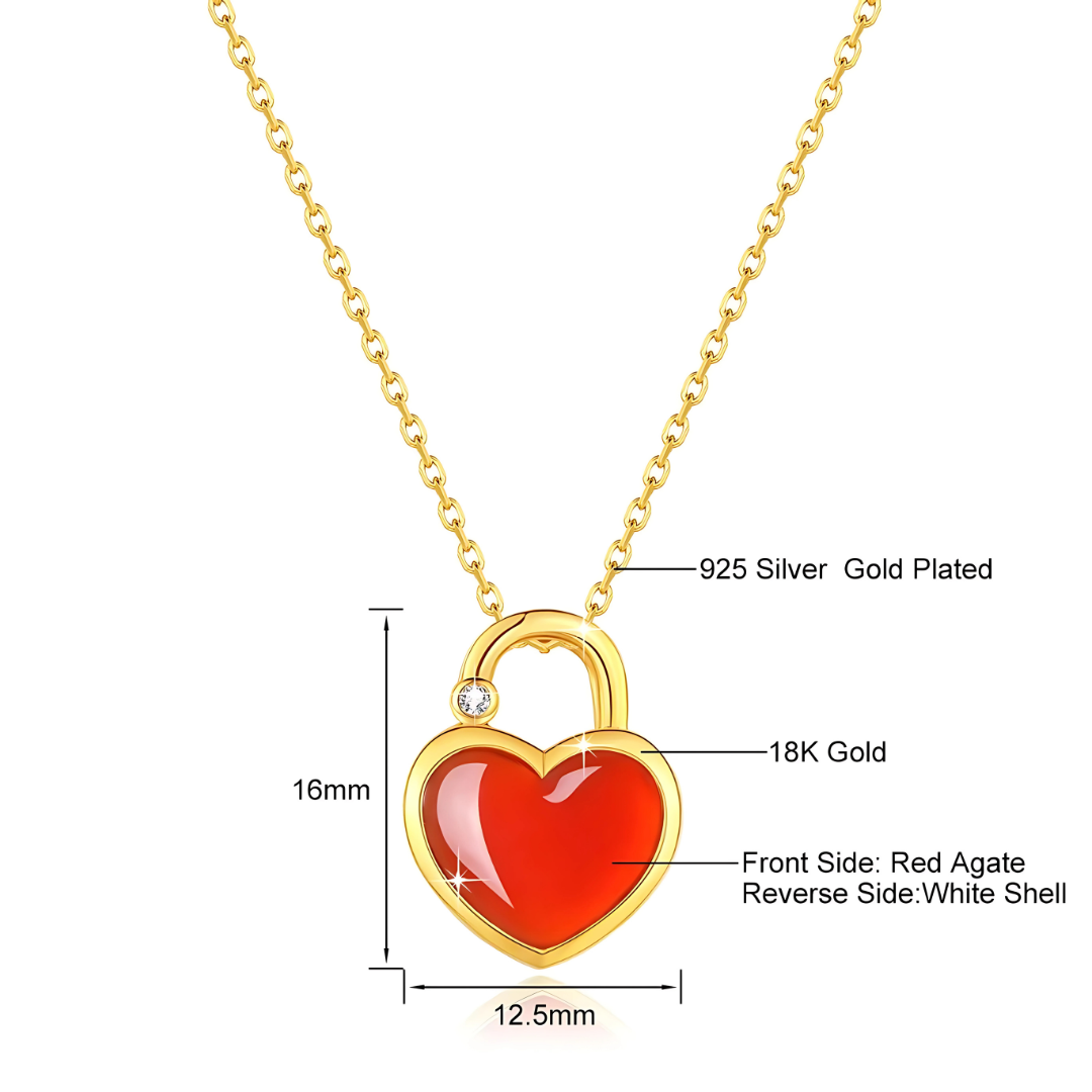 Healing Heart Lock Necklace