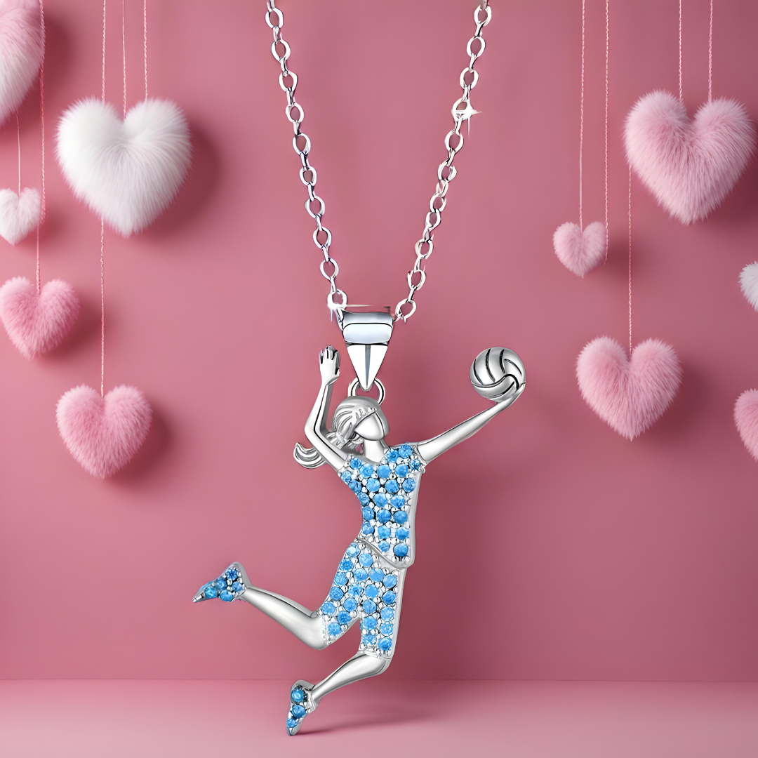 VictoryLeap Volleyball Pendant Necklace
