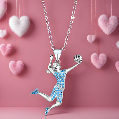 VictoryLeap Volleyball Pendant Necklace