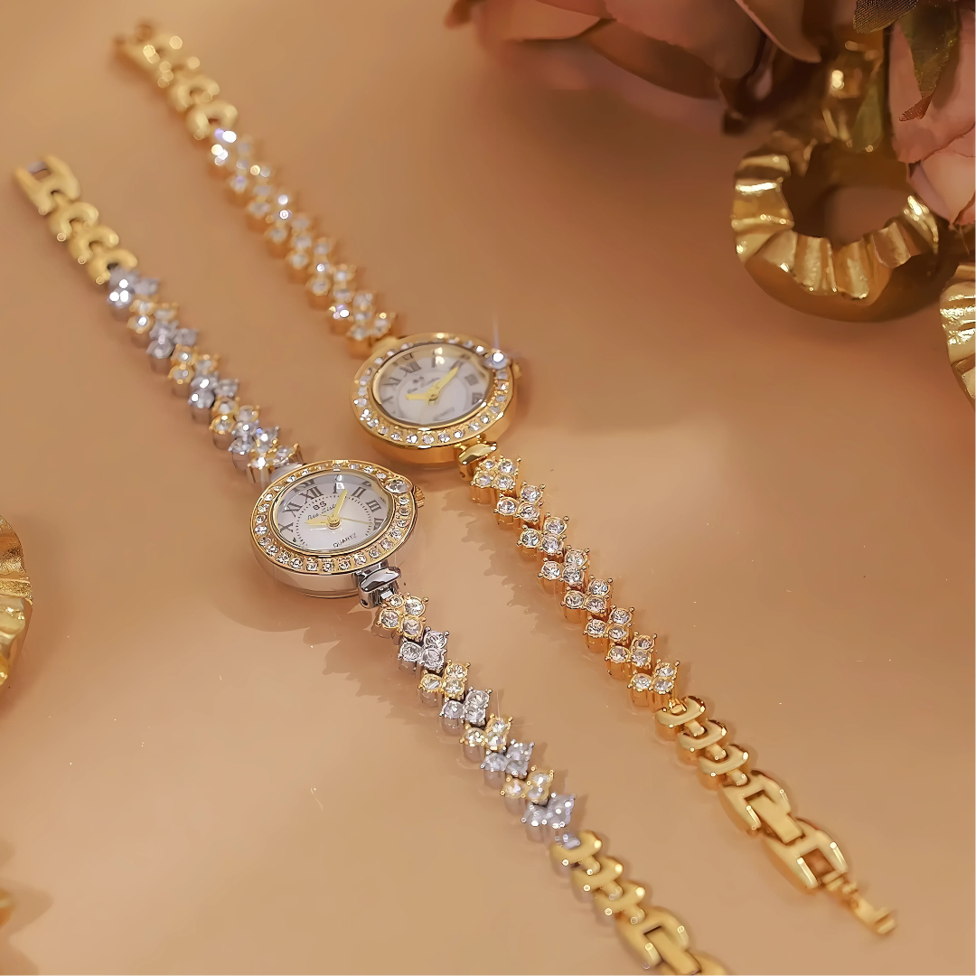 Radiant Moments Crystal Bracelet Watch