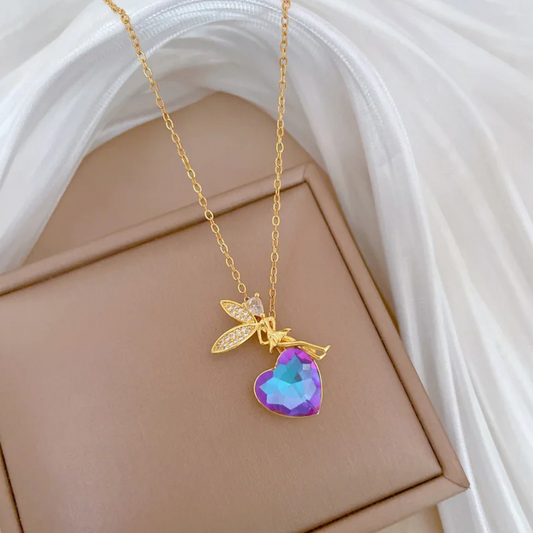Enchanted Fairy Heart Necklace