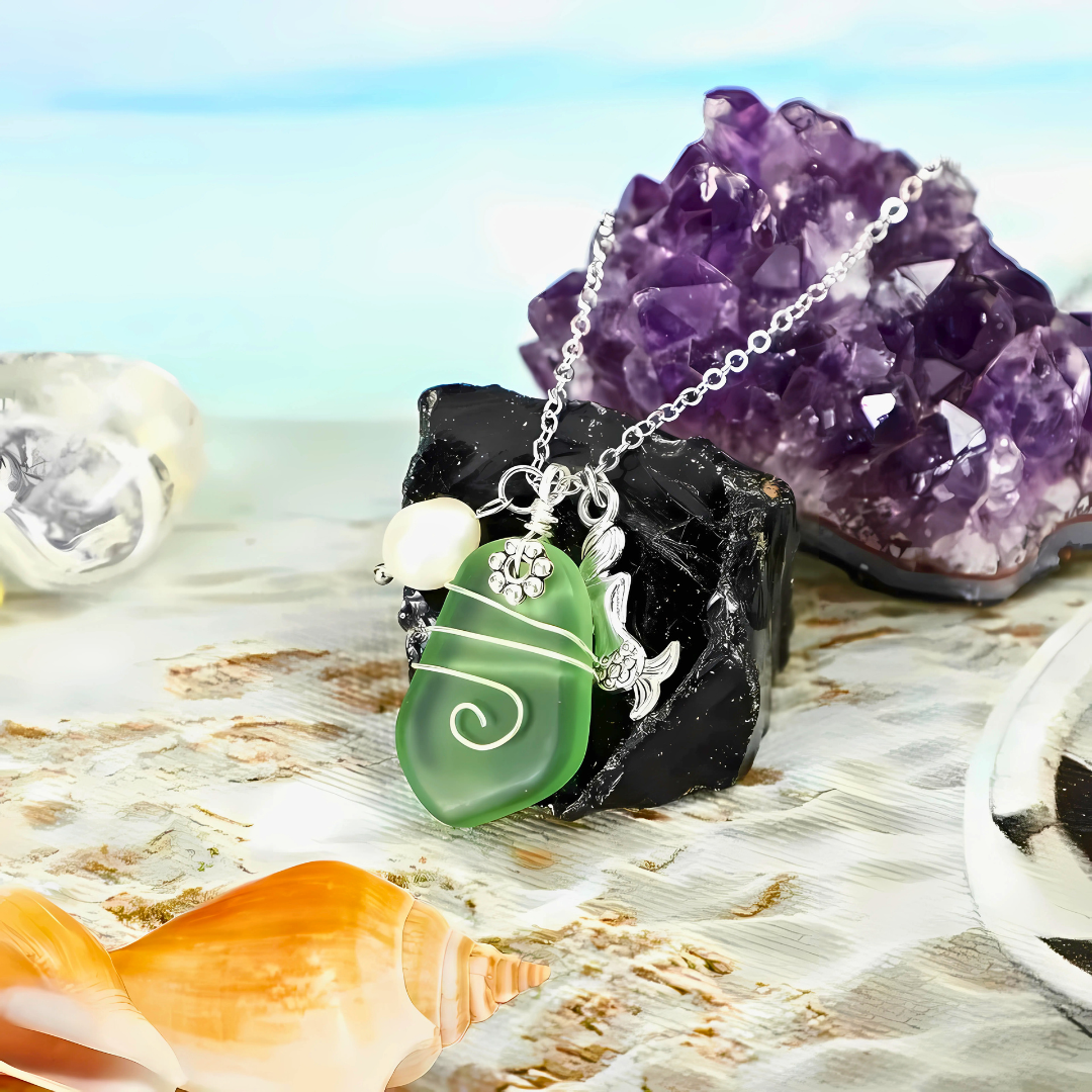 Ocean Dreams Sea Glass Necklace