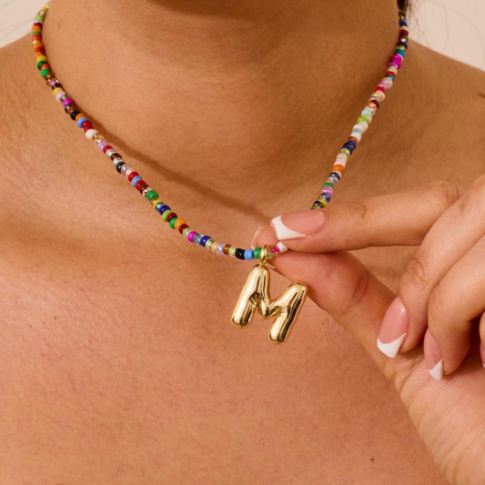 Sophia Rainbow Initial Necklace