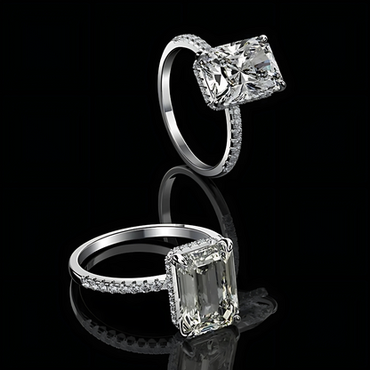 Forever Brilliant Pavé Solitaire Ring