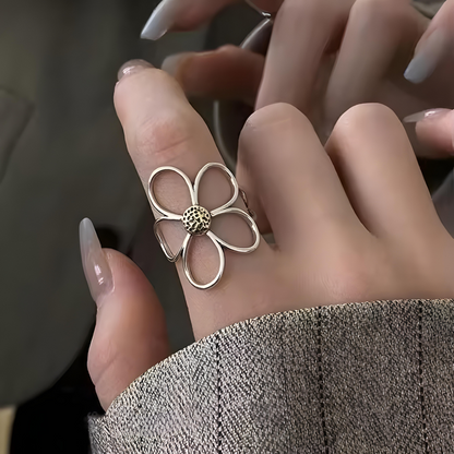 Camila Sterling Silver Petal Ring