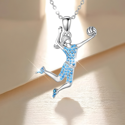 VictoryLeap Volleyball Pendant Necklace