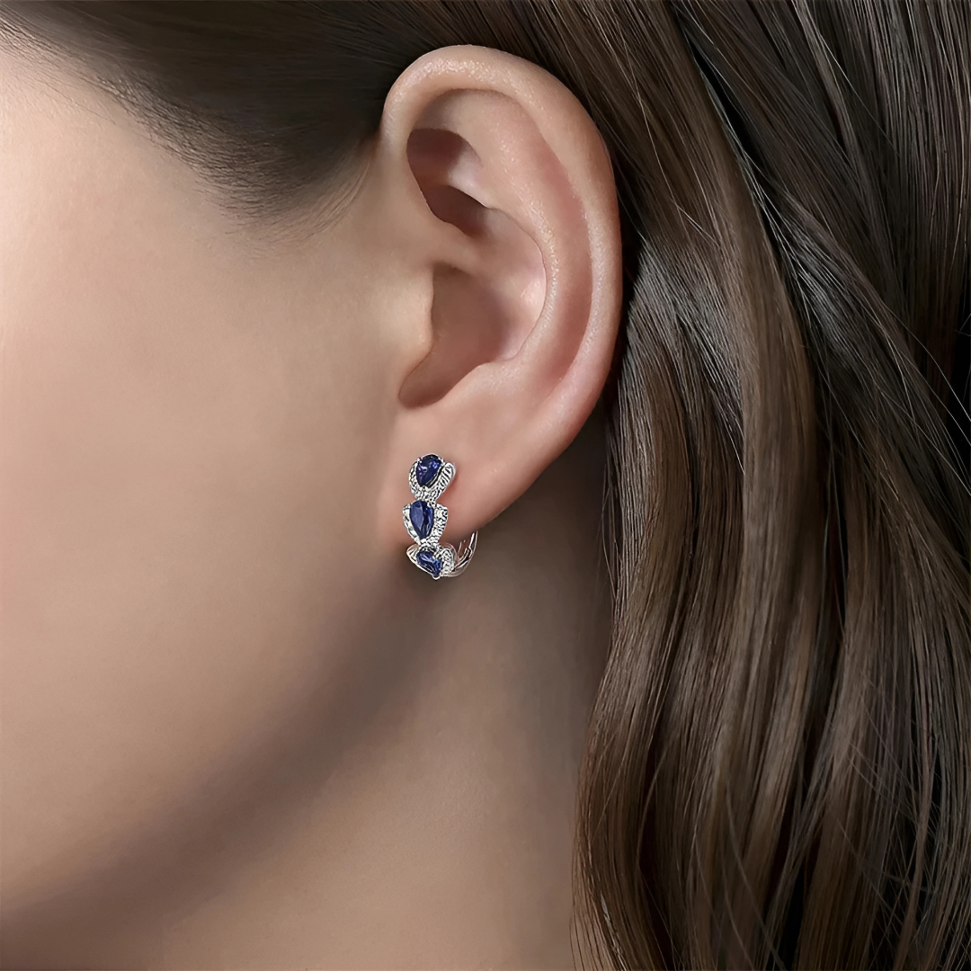 Teardrop Halo Hoops