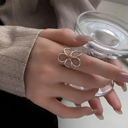 Camila Sterling Silver Petal Ring