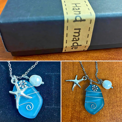 Ocean Dreams Sea Glass Necklace