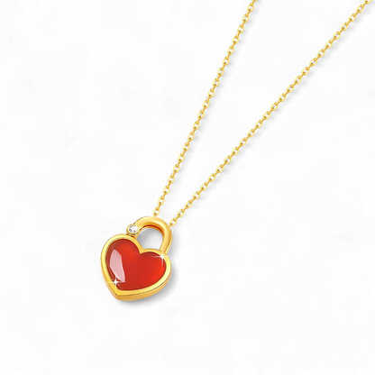 Healing Heart Lock Necklace