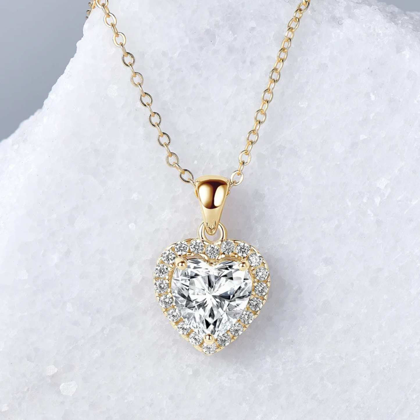 Valentina Heart Moissanite Necklace
