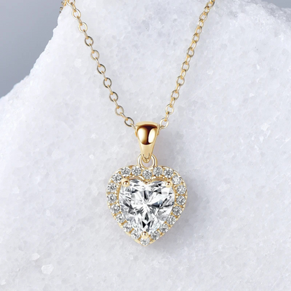 Valentina Heart Moissanite Necklace