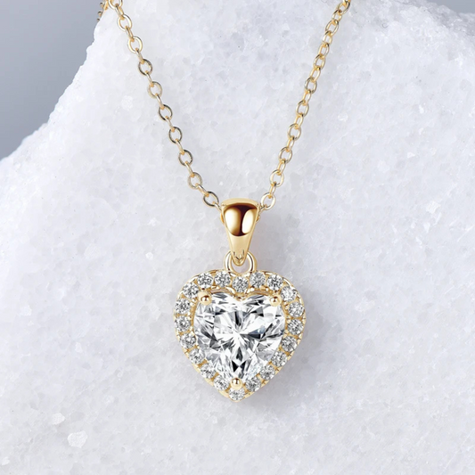 Valentina Heart Moissanite Necklace
