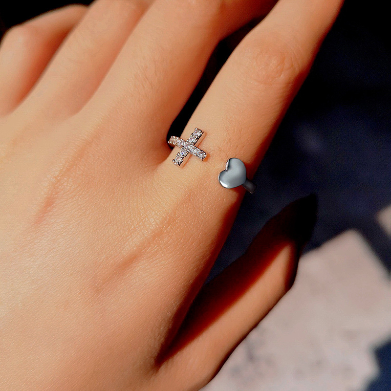 Heavenly Heart & Cross Ring